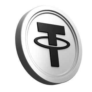 Grafické zobrazení coinu Tether USDT v informační části platformy
